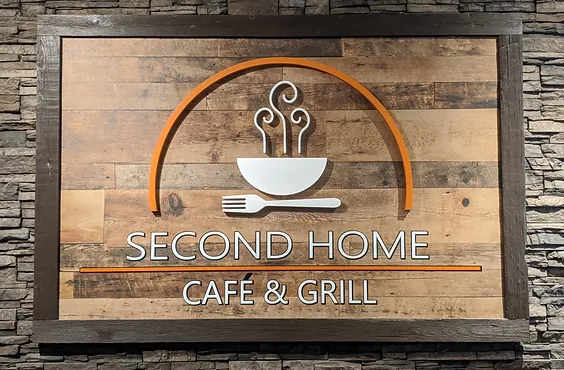 Second Home Cafe & Grill sign
